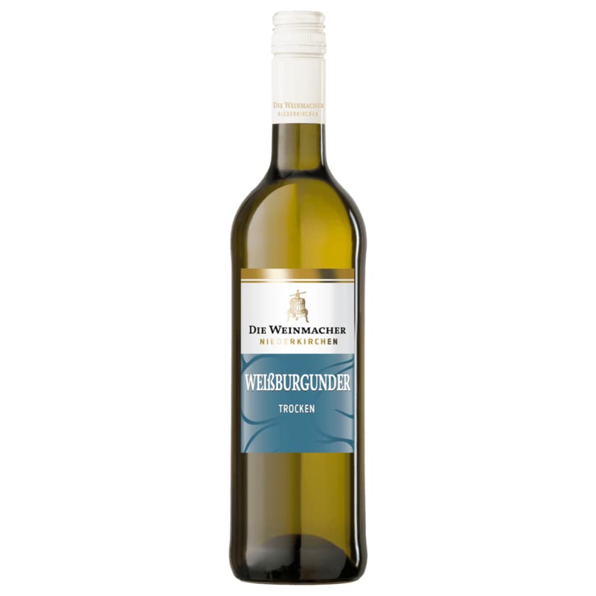Die Weinmacher Niederkirchen Weißwein Weißer Burgunder QbA trocken 0,75l